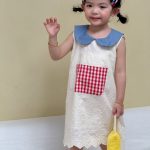 【80-150cm】セットアップ/ワンピース 可愛い チェック おしゃれ 兄妹お揃い - 画像 (10)
