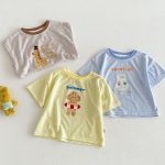 【73-120cm】Tシャツ 可愛い ボーダー トレンド おしゃれ トップス - 画像 (10)