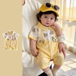 【予約販売】【66-100cm】ロンパース キュート クマ 可愛い ベビー服 - 画像 (4)