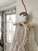 【66-90cm】ロンパース ベビー 韓国風 フリル襟 小花柄 - 画像 (19)