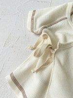 【66-90cm】セットアップ ベビー 韓国風 無地 ワッフル - 画像 (15)