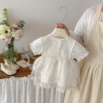 【73-100cm】ワンピースセット 蝶結び 可愛い 女の子 - 画像 (5)