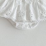【73-110cm】ロンパース 蝶結び ホワイト シンプル 女の子 - 画像 (14)