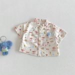 【73-110cm】Tシャツ チェック 総柄 男の子 - 画像 (4)