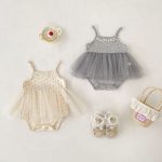 【66-90cm】ロンパース 可愛い メッシュ おしゃれ 女の子 - 画像 (4)