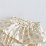 【66-90cm】セットアップ キャミソール&ブルマ&帽子 クリーム おしゃれ - 画像 (12)