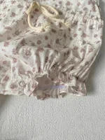 【66-90cm】ロンパース ベビー 韓国風 フリル襟 小花柄 - 画像 (23)