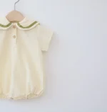 【66-90cm】ロンパース ベビー 無地 半袖 セーラー風 - 画像 (13)