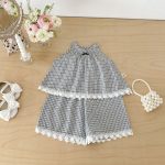 【73-110cm】セットアップ ブラックチェック おしゃれ - 画像 (6)