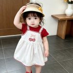 【73-120cm】ワンピース 可愛い チェリー柄 - 画像 (3)