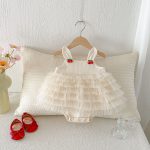 【66-90cm】ロンパース チェリー柄 女の子 可愛い - 画像 (7)