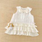 【73-120cm】ワンピース蝶結びクリームケーキ - 画像 (8)