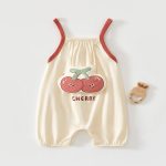 【66-100cm】サロペット 可愛い スイカ ベビー服 - 画像 (4)