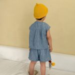 【80-150cm】セットアップ/ワンピース レトロ フリル カジュアル 兄妹お揃い - 画像 (13)