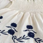 【66-90cm】ロンパース レトロ 花刺繡 ベビー服 - 画像 (8)