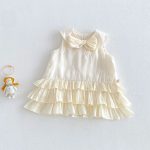 【73-120cm】ワンピース蝶結びクリームケーキ - 画像 (5)