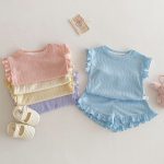 【73-120cm】セットアップ パステルカラー リブ 女の子 - 画像 (12)