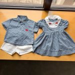 【80-150cm】セットアップorワンピース ブルーチェック - 画像 (12)