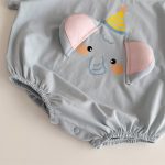 【予約販売】【66-100cm】ロンパース 可愛い ゾウ柄 ベビー服 - 画像 (8)