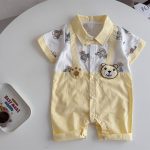 【予約販売】【66-100cm】ロンパース キュート クマ 可愛い ベビー服 - 画像 (7)
