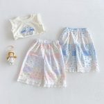 【73-120cm】パンツ 蝶結び柄 履きやすい ボトムス - 画像 (7)