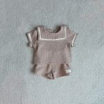【73-100cm】セットアップ ベビー セーラー風 ナチュラル - 画像 (4)