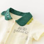 【66-90cm】ロンパース 恐竜襟 半袖 可愛い - 画像 (7)