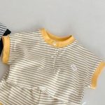 【73-110cm】セットアップ ボーダー Tシャツ&ショートパンツ - 画像 (8)