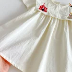 【66-130cm】ワンピース or ロンパース ベビー 女の子 可愛い刺繍 - 画像 (13)