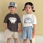 【80-150cm】セットアップ 可愛い アニマル柄 兄妹お揃い