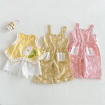 【73-120cm】トップス or サロペット ベビー 女の子 フラワー柄