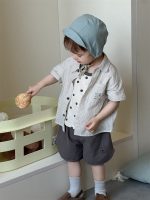 【73-110cm】シャツ or ドット柄Ｔシャツ or ショートパンツ ベビー 男の子 ナチュラル