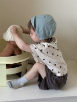 【73-110cm】シャツ or ドット柄Ｔシャツ or ショートパンツ ベビー 男の子 ナチュラル - 画像 (5)