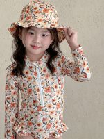 【80-130cm】水着 長袖 UVカット 速乾 海 リゾート - 画像 (4)