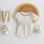 【66-100cm】セットアップ ベビー ニット フリル襟 - 画像 (7)