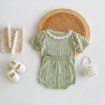【66-100cm】セットアップ ベビー ニット フリル襟 - 画像 (8)