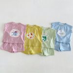 【73-120cm】セットアップ ベビー 男女兼用 カートゥーン 肌触り良い - 画像 (2)