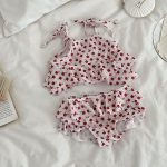 【90-150cm】水着 女の子 カートゥーン小花柄 ビーチ スイムウェア - 画像 (3)