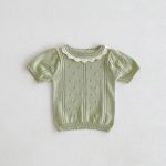【66-100cm】セットアップ ベビー ニット フリル襟 - 画像 (10)