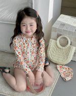 【80-130cm】水着 長袖 UVカット 速乾 海 リゾート - 画像 (9)