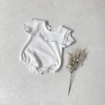 【66-90cm】ロンパース ベビー ノーカラー スクエア シンプル - 画像 (6)