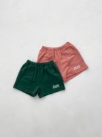 【80-130cm】セットアップ キッズ 半袖 Tシャツ+ショートパンツ 薄手 男女兼用 シンプル - 画像 (9)