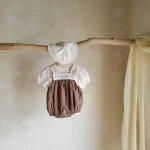 【66-100cm】シャツ or ロンパース ベビー パフスリーブ - 画像 (4)