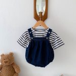 【66-90cm】サロペット カジュアル 無地 - 画像 (13)