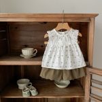 【73-110cm】セットアップ ベビー 小花柄 ゆったり - 画像 (3)
