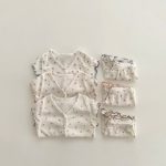 【73-100cm】セットアップ ベビー ソフト 花柄 - 画像 (3)