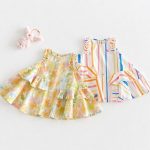 【73-120cm】ワンピース ベビー 女の子 おしゃれ カラフル - 画像 (2)