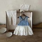 【73-100cm】ワンピース ベビー おしゃれ レイヤード - 画像 (5)