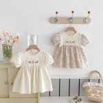 【73-110cm】ワンピース ベビー おしゃれ 花柄 - 画像 (7)