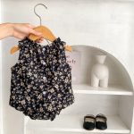 【66-100cm】セットアップ ベビー ノースリーブ 小花柄 - 画像 (6)